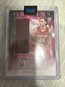Camiseta deportiva de novato Jaylon Tyson 2024-25 Origins autógrafo Cavaliers radiocontrol - Imagen 1 de 7
