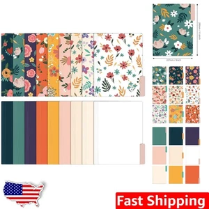 Colorful Decorative File Folders (18-Pack) - Eco-Friendly Flower Designs - Picture 1 of 8