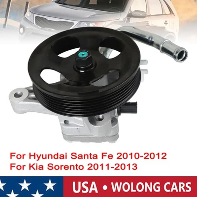 Bomba de dirección asistida + polea para Kia Sorento 2011-13 Hyundai Santa Fe 2010-12 Foto 1 de 4