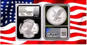 2025-W SILVER EAGLE 250th ANNIVERSARY OF THE ARMY PRIVY PF70 A/R MERCANTI/RYDER - Picture 1 of 2