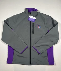 Relay For Life American Cancer Society Jacket Mens 4XL Purple Softshell All Star - Picture 1 of 8