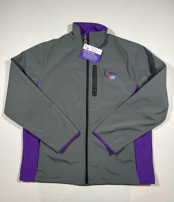 Relay For Life American Cancer Society Jacket Mens 4XL Purple Softshell All Star - Image 1 of 4