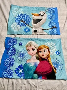 Disney FROZEN Elsa Anna Olaf Funda de Almohada y un Juego de 2 Fundas de Almohada de Doble Cara - Imagen 1 de 9