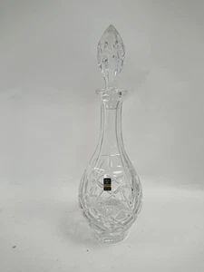 Gleneagles Crystal Cut Glass Decanter with Stopper 14.5in Tall Collectible Decor - Picture 1 of 7