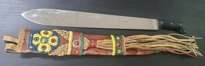 Machete Corneta Gebr Weyersberg Solingen 23" Nº 721 y acabado espejo vaina de colección Foto 1 de 4