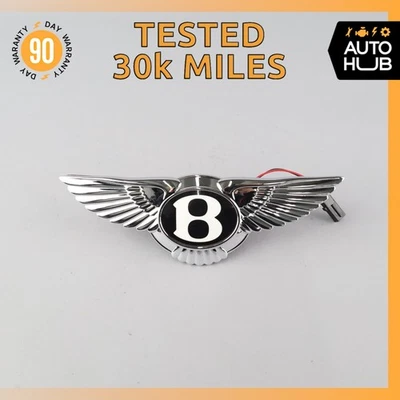 Bentley Continental GT GTC Trunk Lid Unlock Release Handle Emblem OEM 30k - Image 1 of 4