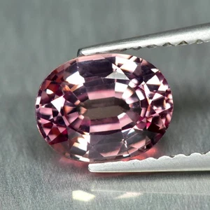 Piedra preciosa suelta granate malaya rosa 100 % ovalada de 1,64 quilates, fabulosa 100 % sin tratar - Imagen 1 de 1
