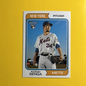 🐶 2023 Topps Heritage - Rookie Variation Kodai Senga #80 (RC) - Picture 1 of 2
