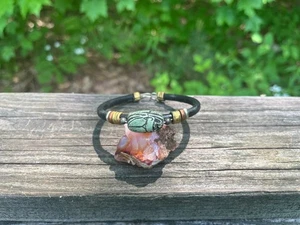 Ancient Egyptian Scarb Bracelet Intense Magic Energies Wealth Health Happiness - Picture 1 of 3