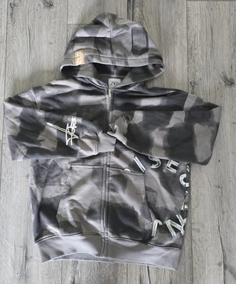Moletom com capuz Zara masculino zíper completo camuflado tamanho 11-12 dificilmente usado, em excelente estado usado! - Imagem 1 de 4
