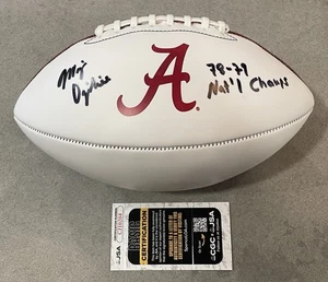 Major Ogilvie SIGNED Alabama Crimson Tide Logo Football w/ JSA COA ~ Champs - Picture 1 of 7