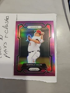 2024 Panini Prizm Baseball BARTOLO COLON PURPLE PRIZM /99 #71 ANAHEIM - Picture 1 of 2