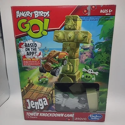 Angry Birds Go Jenga Tower Knockdown Game Hasbro 2013 - Image 1 of 4