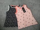 New With Tags, X2 Girls Vest Tops, From Myleen Klass, Age 3-4 Years.