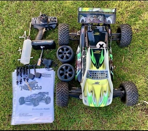 RC Ansmann Terrier 2.0 Nitro Buggy Truggy 1:8 Alu Carson REFLEX + viel Zubehör ! - Bild 1 von 8