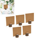5Pcs Wood Place Card Holders 1.2Inch Stable Widely Used Table Number Stand New