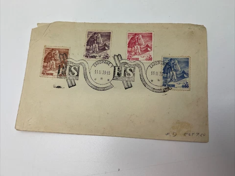 POLEN 1939 Zakopane 4 Stamps Cover