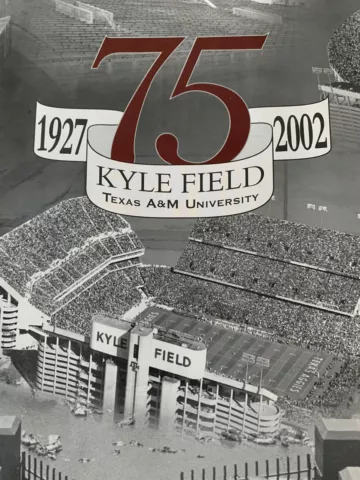 Texas A&M University Kyle Field 75th Anniversary Poster 18x18 Cover
