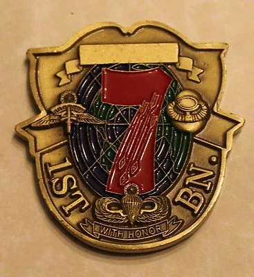 7th Special Forces Group Airborne 1st Battalion Army Challenge Coin - Image 1 of 2