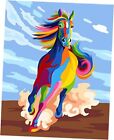 Paint by Numbers DIY Acrylic Painting Kit for Kids & Adults Colorful Horse
