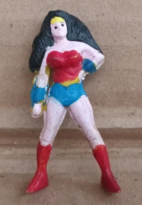 rare vintage 70's WONDER WOMAN Figure Rubber Super Friend 2"in ARGENTINA - Picture 1 of 6