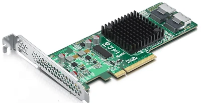 LSI 9211-8I Chip Internal PCI Express X8 6Gb/s SAS/SATA HBA RAID Controller Card - Image 1 of 4