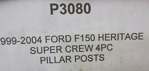 Pillar Post 4 Pc. Stainless Kit For; Ford F-150 Super Crew 01-03 Brite Chrome 