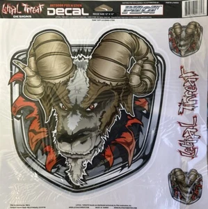 NEW LETHAL THREAT RAM TUFF DECAL STICKER 12”x12” Vinyl Weatherproof - Picture 1 of 1
