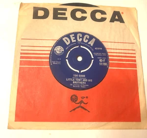 Little Tony And His Brothers 7" Record 45 & Label Sleeve UK import Too Good / Fo - Picture 1 of 5