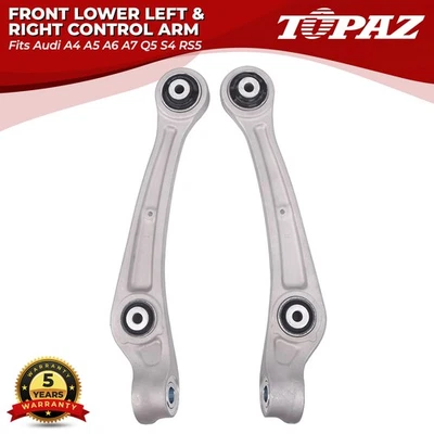 Pair Front Lower Suspension Control Arm For Audi A4 A5 A6 A7 Q5 S4 Allroad RS5 - Image 1 of 4