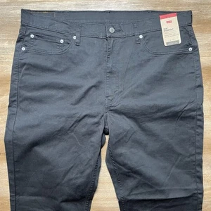 Levis 514 Jeans Men 40X32 Gray Slim Straight Leg Dark Wash Chino Commute NEW - Picture 1 of 11