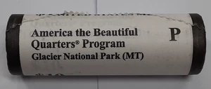 2011-P Glacier Nat'l Park ATB Quarter Roll of 40 BU Coins in Mint Wrapper - Picture 1 of 3