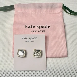 Kate Spade New York Small Square Stud Earrings W Dustbag - Picture 1 of 3