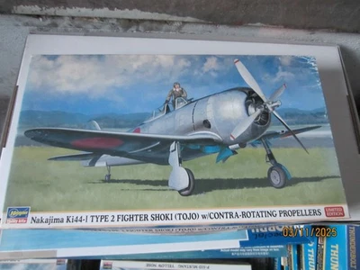 1/48 Hasegawa Nakajima KI-44 I Type 2 Shoki (Tojo) w/contra rotating propellers - Immagine 1 di 2