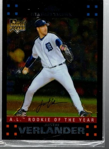 A1914- 2007 Topps Chrome #254 Justin Verlander - Nm-Mt - Bild 1 von 2