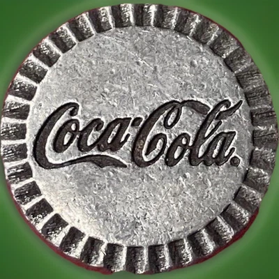 Moeda/token comemorativo raro vintage da Coca-Cola década de 1960 93% lata - Imagem 1 de 3