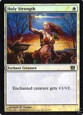 Holy Strength x3 FOIL 8th MtG LP