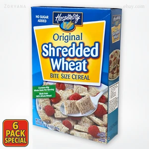 Cereal tamaño mordedura de trigo triturado original Hospitality - Paquete de 6 (16,4 oz cada uno) - Imagen 1 de 10