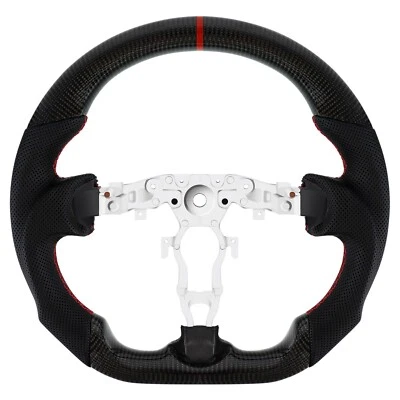 Volante de fibra de carbono real Loschen para Nissan 370Z Z34 2008-2019 Foto 1 de 4
