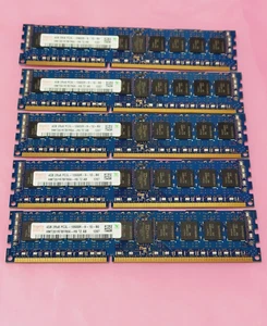 Lot of 5 Hynix 4GB 2Rx8 PC3L-10600R HMT351R7BFR8A-H9 ECC Reg DDR3 Memory Server - Picture 1 of 2