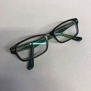 RAY BAN Kids Eyeglasses Frames Only RB 1530 3665 46-16-130 Black & Green - Picture 1 of 8