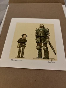 Game of Thrones Scott C art print Great Showdowns Arya vs The Hound Campbell - Picture 1 of 2