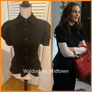 ASO Blair Waldorf DVF Pleated Jacket 0 - Picture 1 of 9