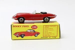 DINKY TOYS No. 120 JAGUAR "E" TYPE - VGC in Reproduction Box - Picture 1 of 16