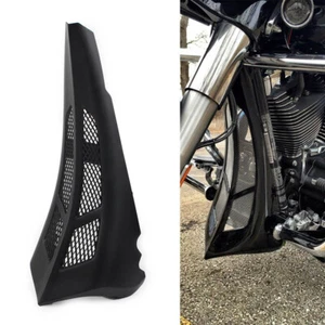 Black Stretched Tall Chin Spoiler Scoop For Harley Street Road Glide 2014-2022 - Picture 1 of 7