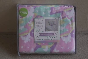 Dream Space Twin Sheet Set Butterflies 3 Piece Set NEW - Picture 1 of 4
