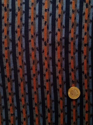 Vintage 2 remnant pieces geometric -  Liberty JUBILEE fabric 37 x 40 & 27 x 24cm - Image 1 of 2