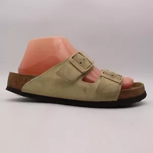 Birkenstock Arizona Sandals Women’s Size EU 38 US 7 Taupe Suede Leather - Picture 1 of 9