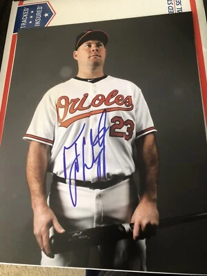 Ty Wigginton Baltimore orioles signed 8 x 10 photo - Image 1 of 2