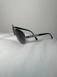 BURBERRY B 3080 1003/8G Gunmetal Polished Black/Gradient Grey 59-14 Polarized - Picture 1 of 5